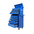 14 Drawers Toolbox Tool Chest Trolley Box Cabinet Cart Garage Storage Blue